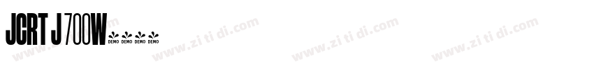 JCRT J 700W字体转换